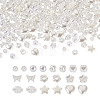 500Pcs 10 Style ABS Plastic Imitation Pearl Beads KY-BY0001-02-15