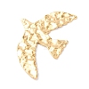 Hammered 304 Stainless Steel Pendants STAS-K317-01G-2