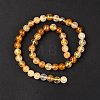 Natural Yellow Hematoid Quartz Round Beads Strands X-G-F266-09-8mm-4