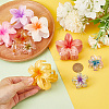 10Pcs 10 Colors Glitter Transparent & Opaque Plastic Claw Hair Clips for Woman Girls Thick Hair PHAR-AR0001-10-3