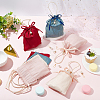 8 Sets 4 Colors Satin Jewelry Drawstring Gift Bags ABAG-BC0001-40-5