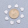 Handmade Gifts Ideas for Valentines Day 304 Stainless Steel Stamping Blank Tag Pendants STAS-PH0010-20-5