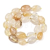 Natural Yellow Hematoid Quartz/Golden Healer Quartz Beads Strands G-G453-D15-01-3