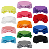 26Pcs 13 Colors Polyester Bowknot Elastic Headbands OHAR-GO0001-17-1