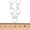 304 Stainless Steel 8MM and 12MM Ring Link Chain Necklaces NJEW-P343-02B-P-5