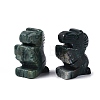 Natural Indian Agate Horse Figurine DJEW-N005-01G-1