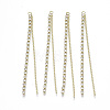 Brass Rhinestone Cup Chain Big Pendants KK-R129-06G-1