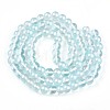 Baking Paint Transparent Glass Beads X1-DGLA-N011-10mm-05-2