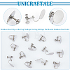 Unicraftale 20Pcs 316 Stainless Steel Clip-on Earring Findings STAS-UN0053-54-5