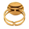 Round Natural Tiger Eye Finger Rings RJEW-Q822-33G-02-3