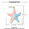304 Stainless Steel & ABS Imitation Pearl Pendants OY016-96G-2