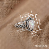 Alloy with Plastic Imitation Opal Finger Rings FS-WG4C942-05-4