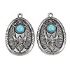 Tibetan Style Alloy Pendants AL-CBA2376-07AS-1