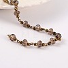 Handmade Glass Beaded Chains for Necklaces Bracelets Making AJEW-JB00187-05-1