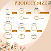 1200Pcs 6 Styles 304 Stainless Steel Open Jump Rings STAS-PH0007-62-2