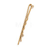 304 Stainless Steel Hair Bobby Pins Findings STAS-F329-02C-G-1