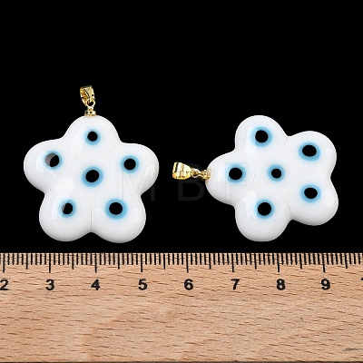Handmade Lampwork Pendants LAMP-D006-06G-02-1