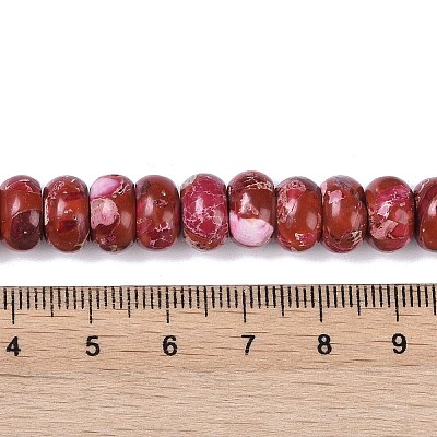 Dyed Synthetic Imperial Jasper Beads Strands G-P529-E01-A06-1