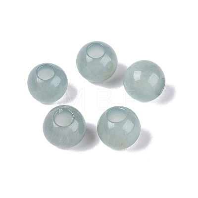 Natural White Jade European Beads G-Q607-01A-07-1