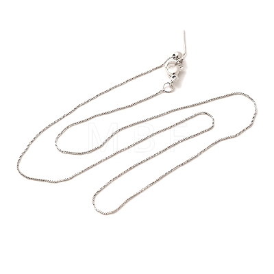 0.5mm Rack Plating Brass Box Chain Adjustable Slider Necklaces for Women Men MAK-L044-52P-1