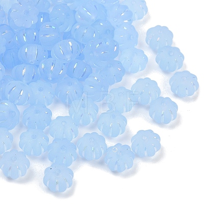 Frosted Transparent Acrylic Beads X1-OACR-P029-03B-01-1