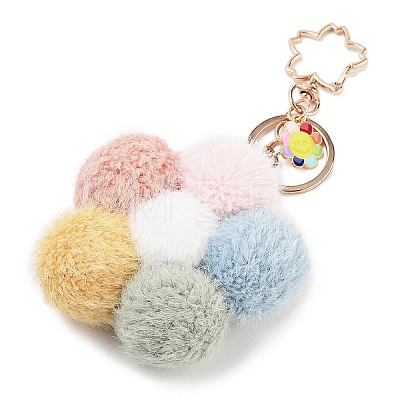 Flower Plush Pendant Keychain KEYC-F039-01-1