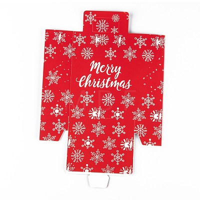 Christmas Theme Rectangle Foldable Creative Kraft Paper Gift Bag CON-B002-02B-1