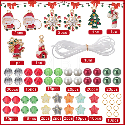 DIY Christmas Bracelet Making Kit DIY-SC0021-66-1