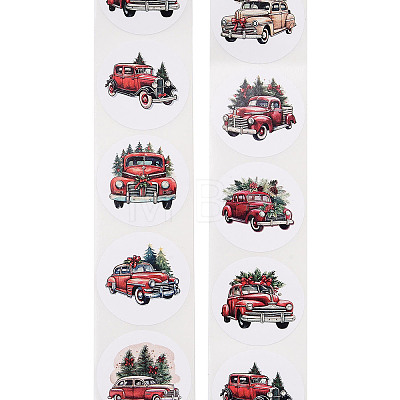 Christmas Round with Word Roll Stickers DIY-S045-01H-1