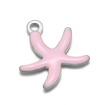 304 Stainless Steel Enamel Charms STAS-D361-04P-04-1