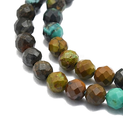 Natural Chrysocolla Beads Strands G-P457-A01-21-1