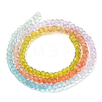 Transparent Painted Glass Beads Strands DGLA-A034-T2mm-A12-1