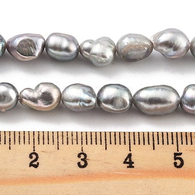 Dyed Natural Cultured Freshwater Pearl Beads Strands PEAR-P062-29C-1