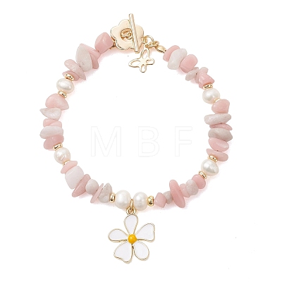 Alloy Enamel Charm Bracelets BJEW-JB14024-1