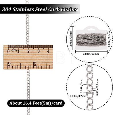 304 Stainless Steel Twisted Chains CHS-BBC0001-09-1