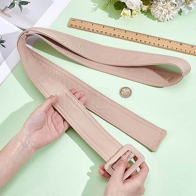 1Pc Cloth Waist Belts with Alloy Buckles for Coat AJEW-GF0015-07A-1