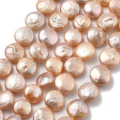 Natural Baroque Keshi Pearl Beads Strands PEAR-P064-18A-02C-1