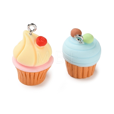 Opaque Resin Pendants RESI-C066-03-1