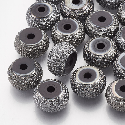 Resin Rhinestone Beads RESI-T020-01E-02-1