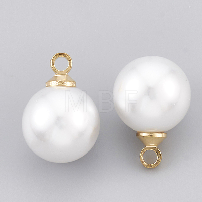 ABS Plastic Imitation Pearl Charms X1-KK-T035-60-1