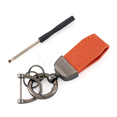 PU Leather Keychains KEYC-TADJ0009-03B-02-1