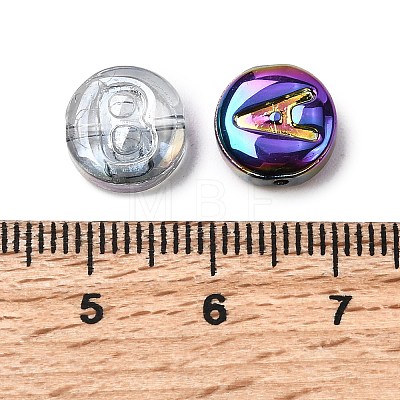 Electroplate Transparent Glass Beads EGLA-L047-02A-1