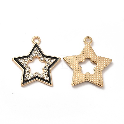 Alloy Enamel Pendants FIND-G048-42KCG-1