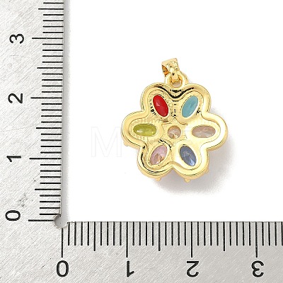 Brass Micro Pave Cubic Zirconia Pendants KK-F905-13G-02-1
