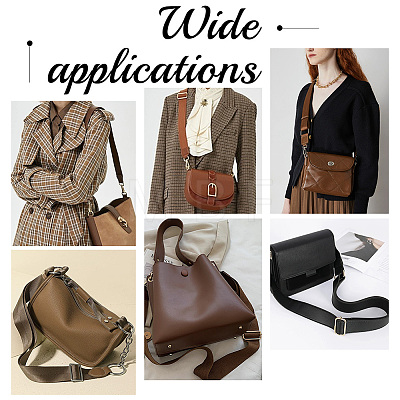 Imitation Leather Adjustable Wide Bag Handles FIND-WH0126-323B-1
