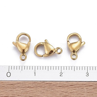 Ion Plating(IP) 316L Surgical Stainless Steel Lobster Claw Clasps X-STAS-H353-C-02G-A-1