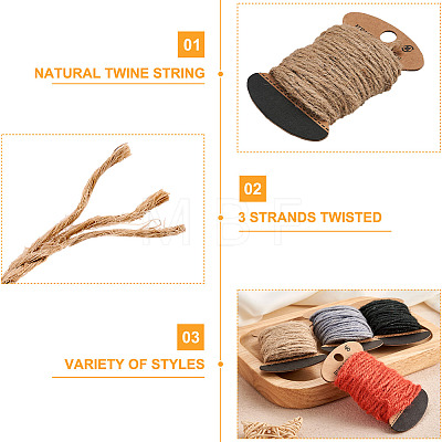 4 Boards 4 Colors Jute Cord OCOR-CW0001-05-1