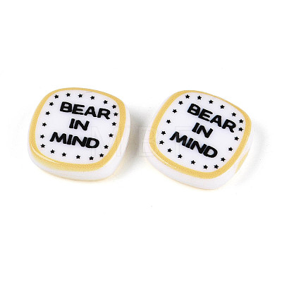 Printed Opaque Resin Beads RESI-N043-10A-1