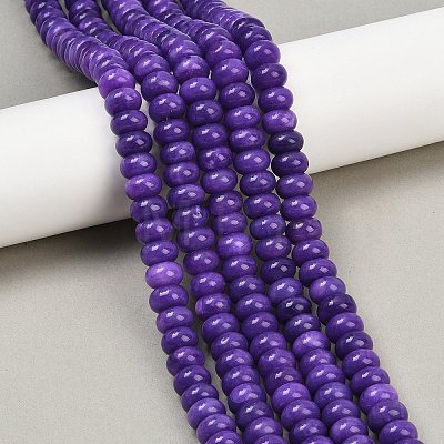 Dyed Natural White Jade Beads Strands G-G107-A24-01-1