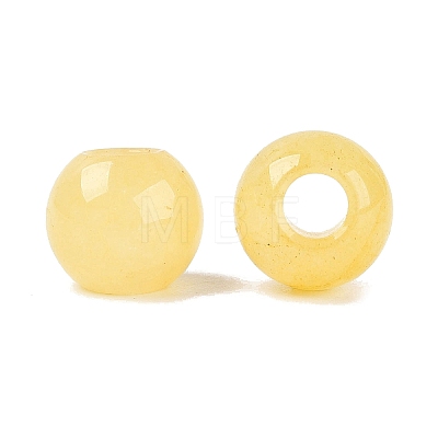 Natural White Jade European Beads G-Q607-01A-18-1